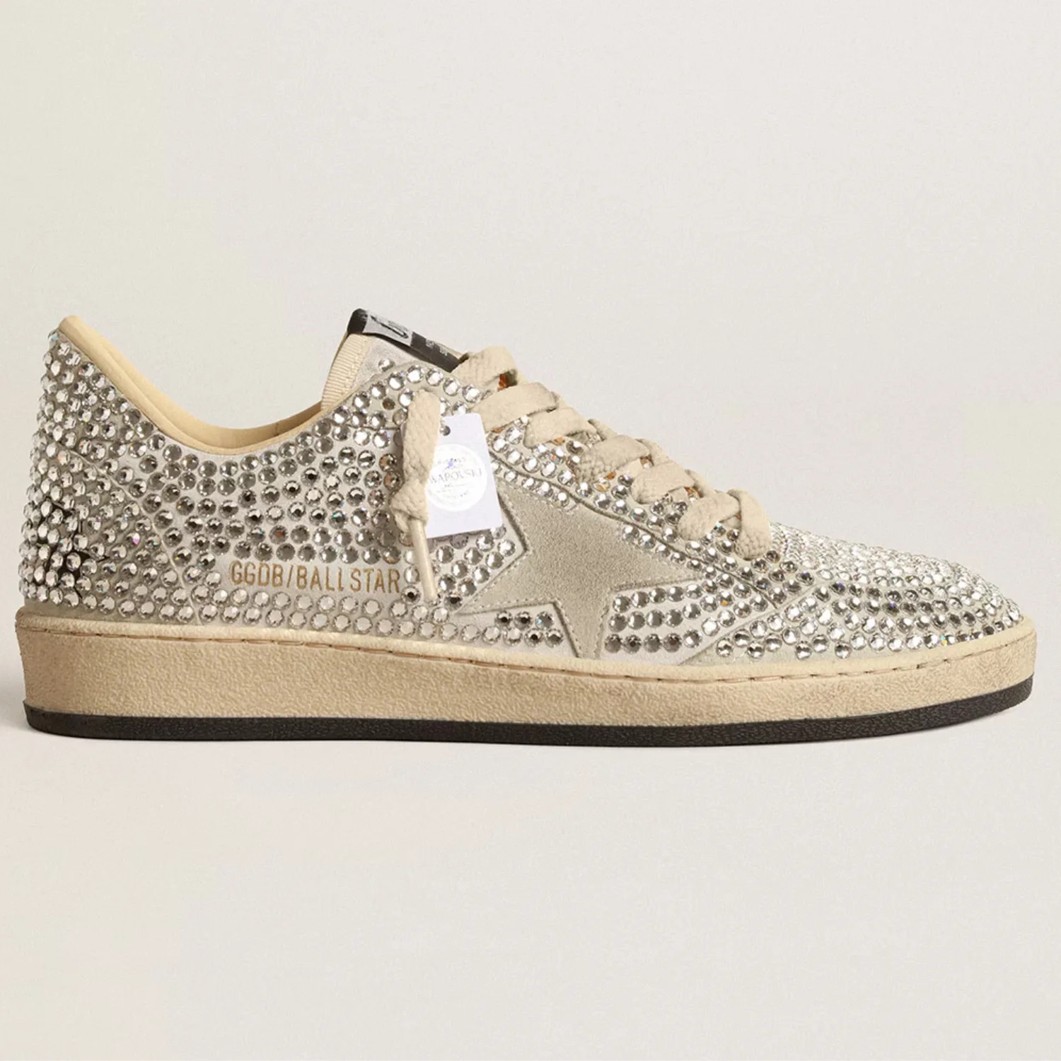 Womens Ball Star LTD with Swarovski crystals and gray suede star