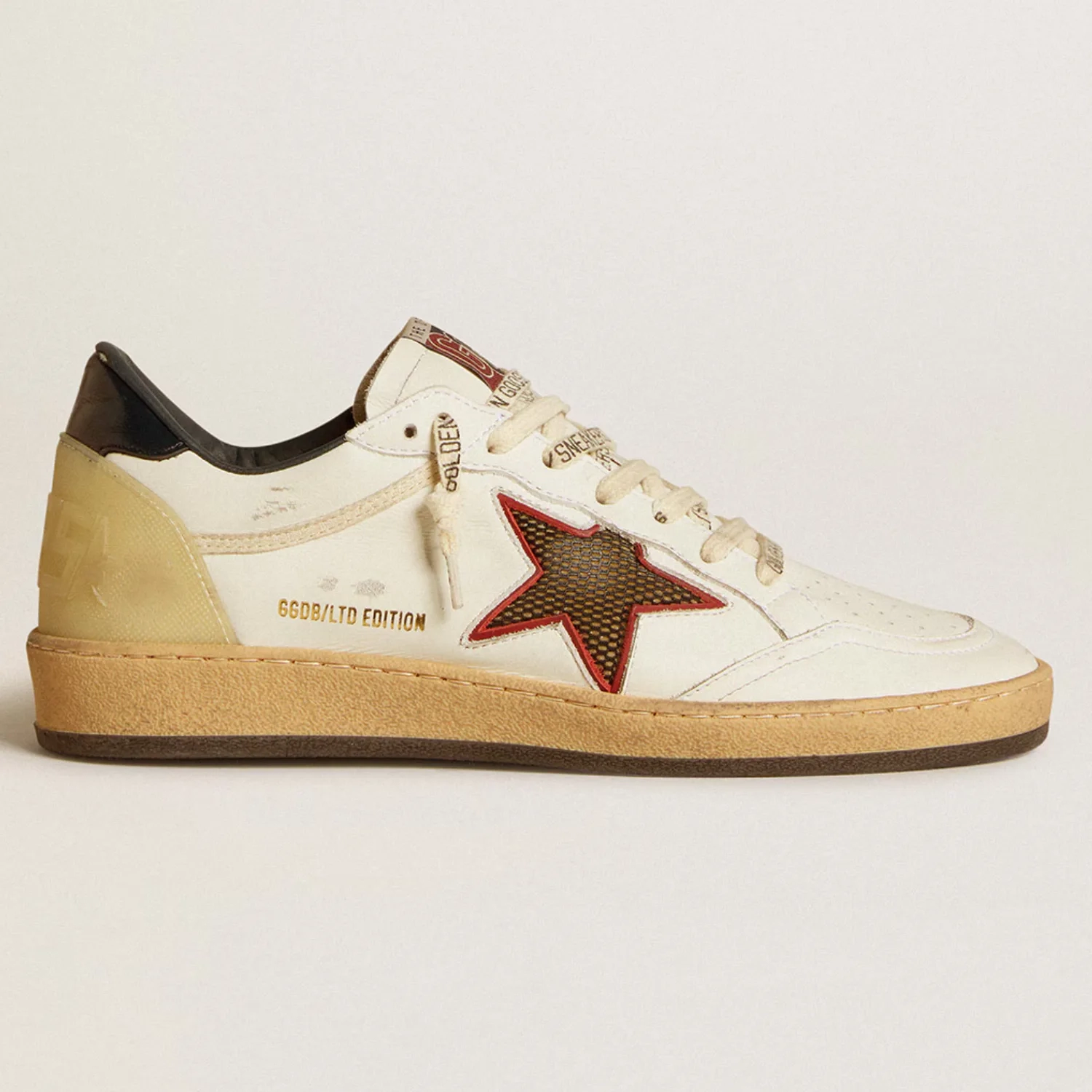 Womens Ball Star LTD with mesh star and midnight blue leather heel tab